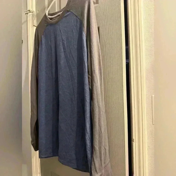 Outdoor Life Mens blue shirt with  Raglan Sleeves in gray size Large - Picture 7 of 9